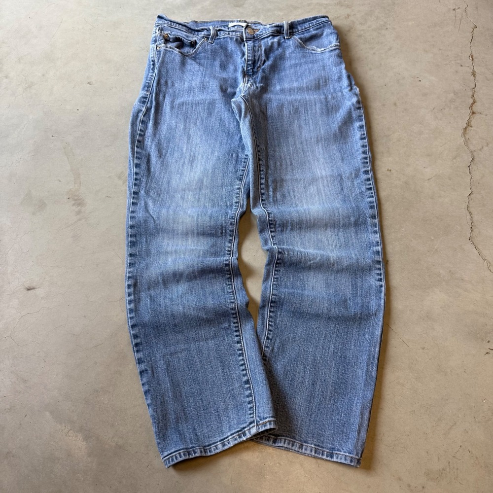 Levis 505 Straight Leg Jeans Womens Blue Medium Wash Denim 30x30